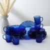 Столовый сервиз "Alta Marea" стекло, синий, 25 предметов