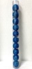 Елочные игрушки шары d-7 см, 6 шт, "Снежок"  WL83880  голубые 