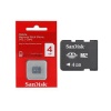 Карта памяти microSD 4GB SanDisk Class 10 (без адаптера) в Тюмени
