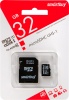 Карта памяти microSD 32GB Smartbuy Сlass 10 (с адаптером SD) в Тюмени