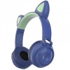 Наушники CAT EAR ZW-028 (MicroSD+Fm+Bluetooth+AUX) синие в Тюмени