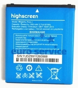 Аккумуляторная батарея HIGHSCREEN Pure F