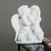 Фигура "Ангел и Фея сидя" большая, белый 19х34х44см   