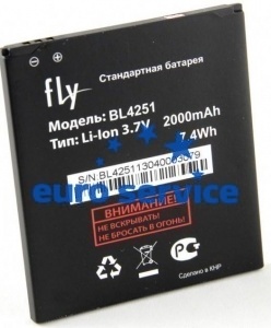 Аккумуляторная батарея Fly IQ450 2000mA