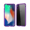 Бампер iPhone 6+ (5.5) (прозрачный+фиолетовый) в Тюмени
