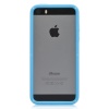 Бампер iPhone 5/5s (голубой+черный) в Тюмени