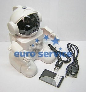 Портативная акустика (SD666) Робот, белая